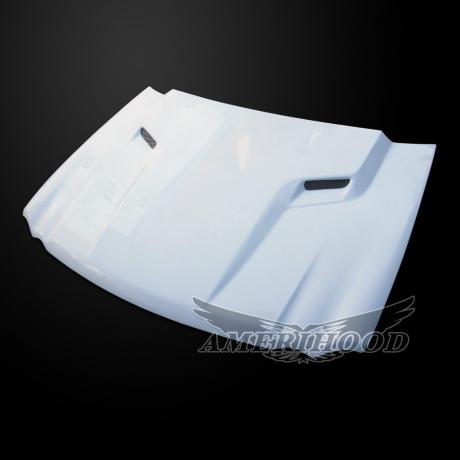 Fiberglass Challenger Style Hood 05-10 Jeep Grand Cherokee - Click Image to Close